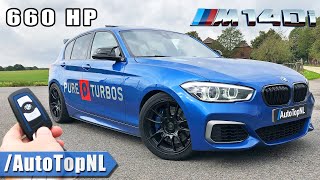 665HP BMW M140i xDrive REVIEW on AUTOBAHN NO SPEED LIMIT by AutoTopNL [upl. by Hait]