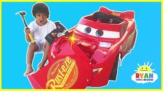 Disney Cars 3 Lightning McQueen Battery Powered Power Wheels for kids [upl. by Haggerty95]