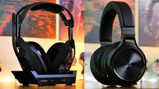 Corsair Virtuoso XT vs Astro A50  Highquality headset stand off [upl. by Newsom]