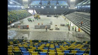 Kigali Arena A sneak peek at the interior setup [upl. by Einad]