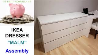 IKEA quotMALMquot Dresser Assembly [upl. by Ledairam]