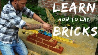 HOW TO LAY BRICKS FOR BEGINNERS Bricklaying for beginners ep4 [upl. by Yrellam]