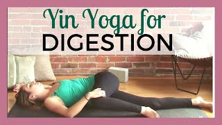 30 min Yin Yoga for Digestion  Reduce Bloating amp Cramps [upl. by Dnomaj]