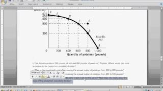 Production Possibility Frontier PPF  Intro to Microeconomics [upl. by Bertrand517]