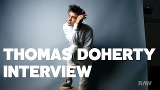 Thomas Doherty Gives His Best Dove Cameron Impression amp Talks Growing Up Scottish [upl. by Ademordna]