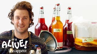 How to Brew Your Own Kombucha with Brad  Its Alive  Bon Appetit [upl. by Gnav]