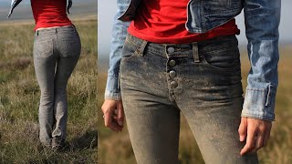 Messy and worndown Miss Sixty Nicola jeans walk at sunset [upl. by Enotna]