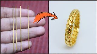 24K Gold Twisted Ring Making  Jewellery Making  How its Made  Gold Smith Jack [upl. by Seftton]