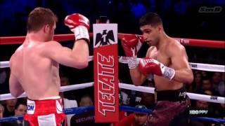 Saul Canelo Alvarez vs Amir Khan HD Highlights [upl. by Ignatz637]