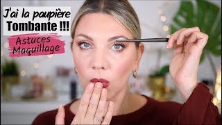 PAUPIÈRES TOMBANTES MAQUILLAGE CONSEILS ET ASTUCES   MAKEUP 101 [upl. by Yerfej]