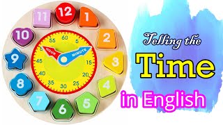 Learn How To Tell The Time In English  Telling The Time  Vocabulary [upl. by Dlabihcra]