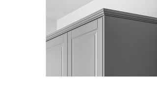 Ikea cabinet molding install tips [upl. by Yahsram171]