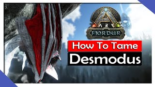 How To Tame Desmodus  ARK Fjordur [upl. by Goddord]