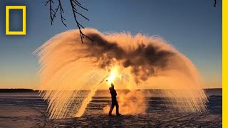 Here’s How Boiling Water Can Turn Into Ice  National Geographic [upl. by Ydde]