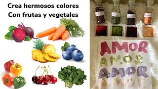 Como hacer colorantes con vegetales [upl. by Ezarra]