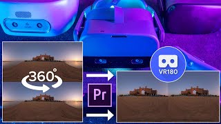 Convert 3D 360 Video To 180  Premiere VR180 Creator amp Oculus Media Studio Tutorial [upl. by Ylrae558]