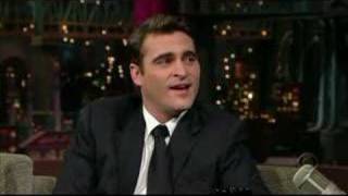 Joaquin Phoenix on Letterman [upl. by Tanitansy300]