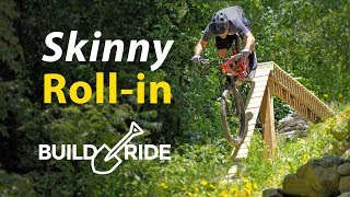 Backyard MTB Drop with Steep Roll in  Build amp Ride [upl. by Eceinal]