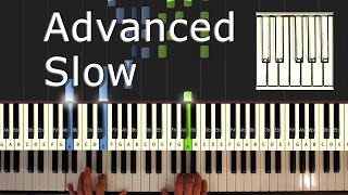 Beethoven  Moonlight Sonata  Piano Tutorial Easy SLOW  How To Play synthesia [upl. by Ateekram]