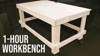 The 1Hour Workbench  Outfeed Table  Woodworking DIY [upl. by Ljoka]