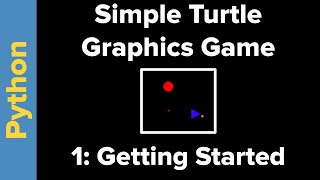 Simple Python Turtle Graphics Game Part 1 [upl. by Kopans]