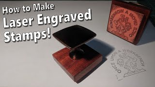 Engraving Rubber Stamps with a K40 Laser [upl. by Atla525]