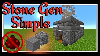 Minecraft Tutorial  Simple Stone amp CobbleStone Generator NO redstone [upl. by Latea]