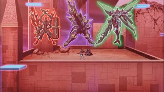 Yugioh ArcV Reji summons the 3 DDD High Kings [upl. by Robinette264]