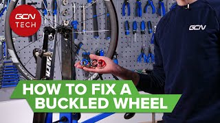 How To Fix A Buckled Bike Wheel [upl. by Cleaves171]