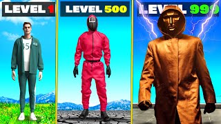 Level 1 SQUID GAME to Level 1000000000 in GTA 5 [upl. by Ahsimik349]