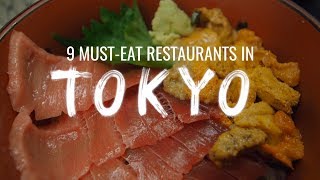 9 MustEat Restaurants in Tokyo Japan Watch This Before You Go [upl. by Tinaret456]