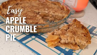 Easy Apple Crumble Pie Recipe [upl. by Matthaus]