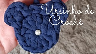 Chaveiro de Ursinho  Crochet em Fio de Malha [upl. by Heath]