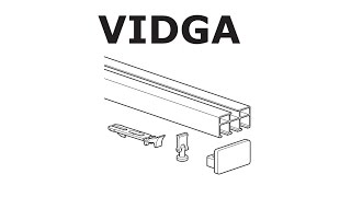 HOW TO INSTALL IKEA VIDGA RAIL TRIPLE TRACK [upl. by Tem]