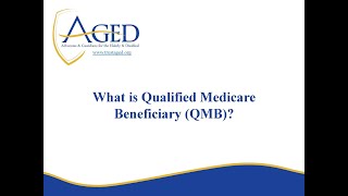 What is quotQualified Medicare Beneficiaryquot QMB Medicaid [upl. by Roleat903]