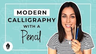 Beginners Guide To Doing Calligraphy with a Pencil [upl. by Akeimat]