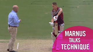 Marnus Labuschagne talks technique with Darren Lehmann  Fox Cricket [upl. by Eselrahc936]