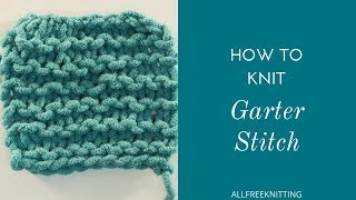 How to Knit Garter Stitch [upl. by Nel840]