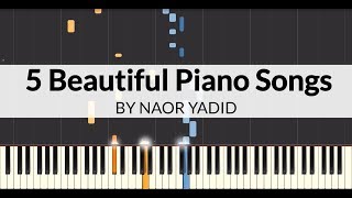 5 Beautiful Piano Songs Piano Tutorial [upl. by Ddart]