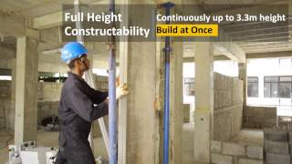 ICC  ACOTEC Precast Wall Panel Installation [upl. by Wandie]