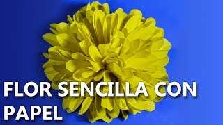 Cómo hacer FLORES DE PAPEL 💐🌺  Fáciles de hacer DIY [upl. by Aicemed]