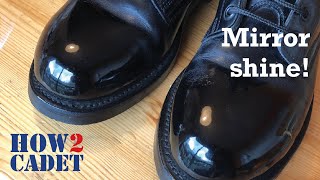 How to polish Cadet boots [upl. by Katya]