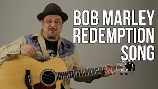 Redemption Song  Acoustic Guitar Lesson  Bob Marley  How to Play on Guitar [upl. by Schwab]