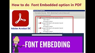 How to do Font Embedded option in PDF [upl. by Pillyhp406]