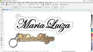 Faça seu chaveiro no Corel Draw com esse método exclusivo nunca ensinado [upl. by Nirraj]