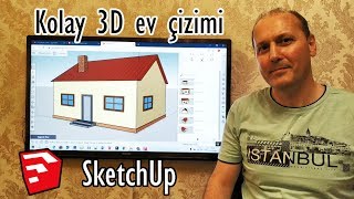 Kolay 3D ev Ã§izimi SketchUp [upl. by Enelec]