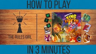 How to Play King of Tokyo in 3 Minutes  The Rules Girl [upl. by Atinele326]