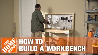 How To Build a Workbench  The Home Depot [upl. by Juliano]