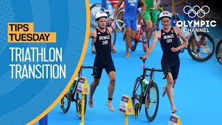 How to Transition to the Bike in Triathlon ft Nicola Spirig  Olympians Tips [upl. by Akiv]