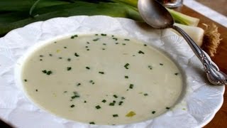 Soup Recipe Cold Vichyssoise Soup by CookingForBimboscom [upl. by Zephaniah]